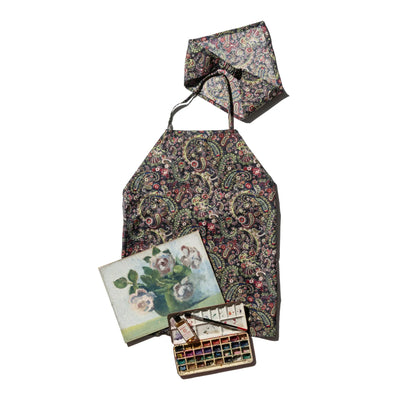 product image for Hand Printed Kids Apron With Kerchief / Paisley By Puebco 302973 1 55