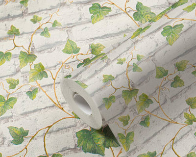 product image for Brick & Vine Wallpaper in Green/White 6