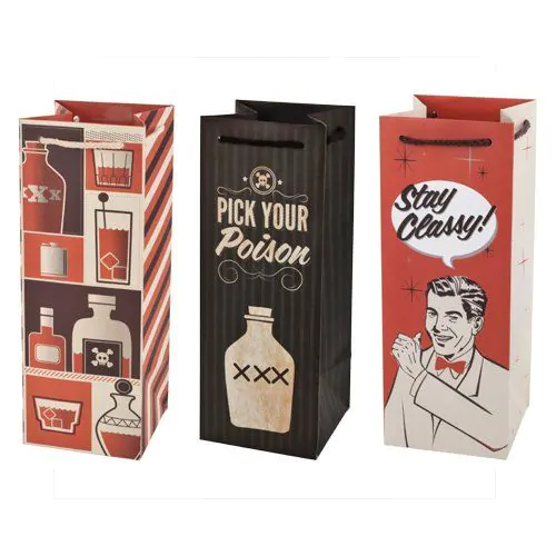 media image for Assorted Retro Drinking Icon Gift Bags 1 215