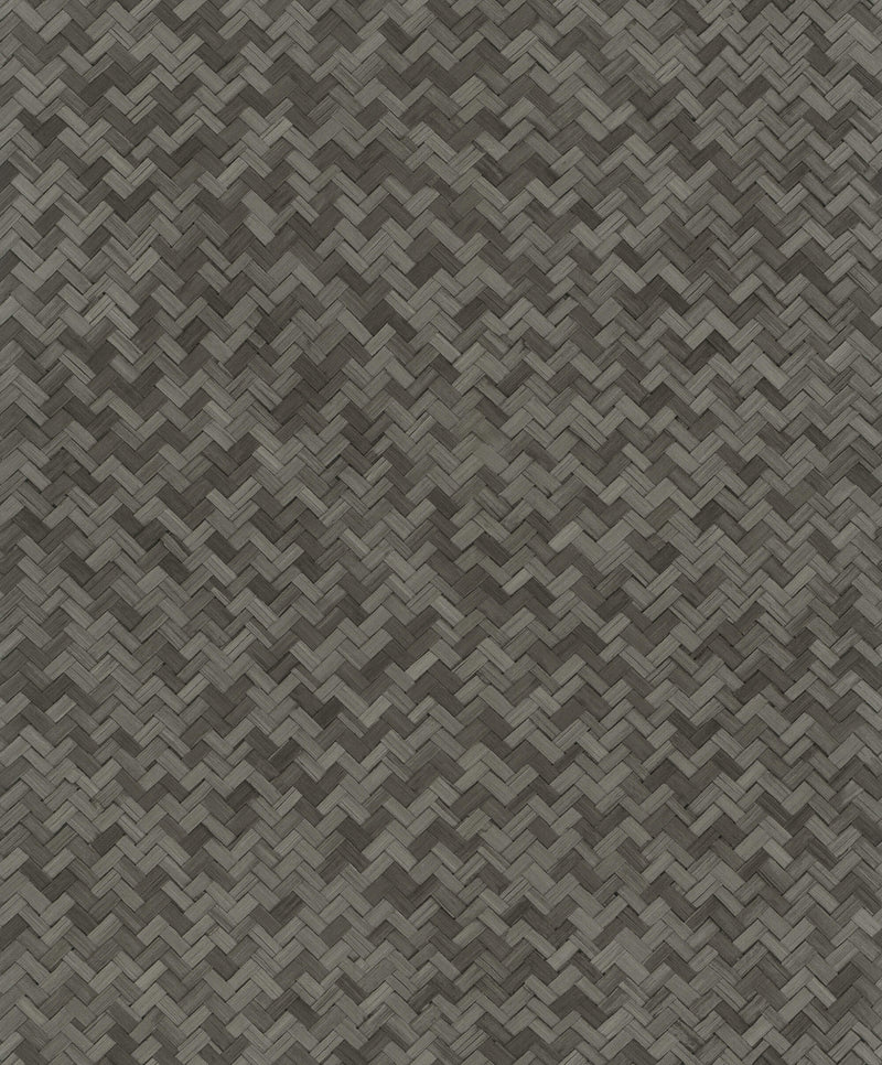 media image for sample rattan anthracite wallpaper from eden collection by galerie wallcoverings 1 214