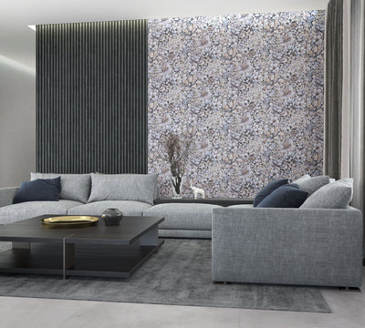 product image for Floral Texture Blue/Grey/White Wallpaper from Eden Collection by Galerie Wallcoverings 72