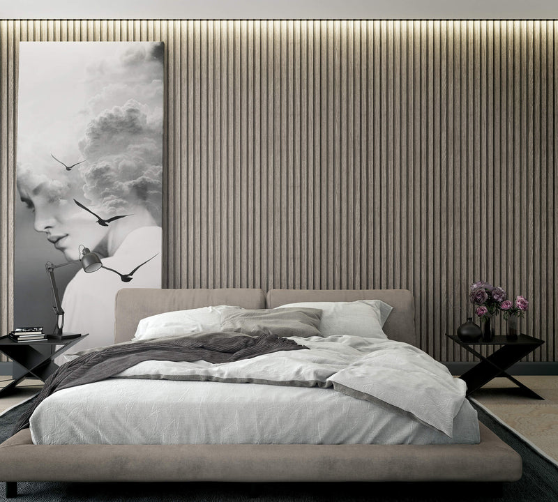 media image for Wood Stripe Grey Wallpaper from Eden Collection by Galerie Wallcoverings 283