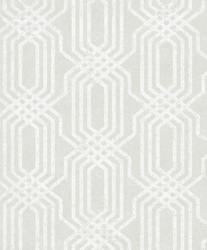 media image for Sample Geo Wallpaper in Beige/White 283
