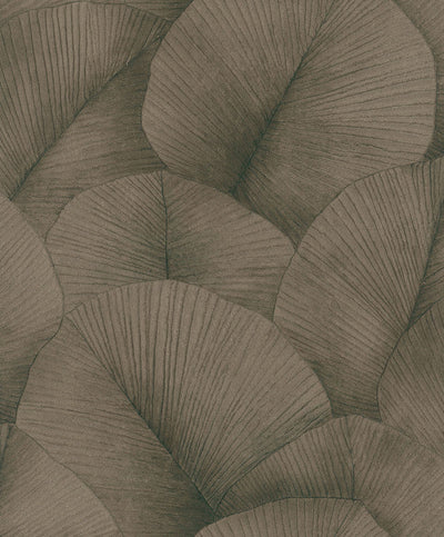 product image of Sample Palm Leaf Wallpaper in Brown/Gold 545