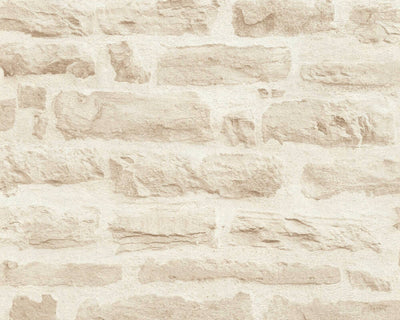 product image of Sample Brick Stone Wallpaper in Soft Beige/Cream 533
