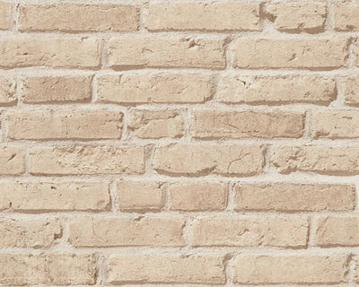 product image of Sample Brick Stone Wallpaper in Beige 548