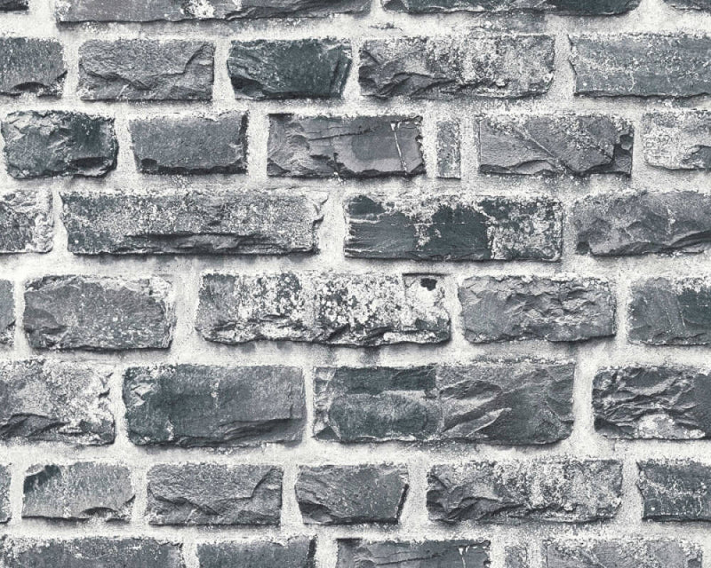 media image for Brick Cottage Deco Wallpaper in Dark Grey 282