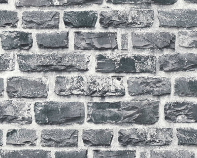 product image of Sample Brick Cottage Deco Wallpaper in Dark Grey 542