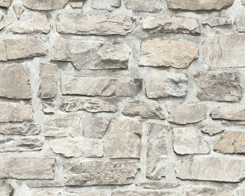 media image for Sample Stone Deco Wallpaper in Taupe 22