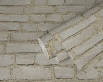 product image for Brick Cottage Wallpaper in Grey/Red/White 51