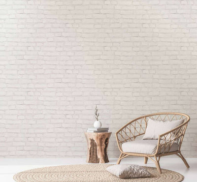 product image for Brick Cottage Wallpaper in Stone/White 57