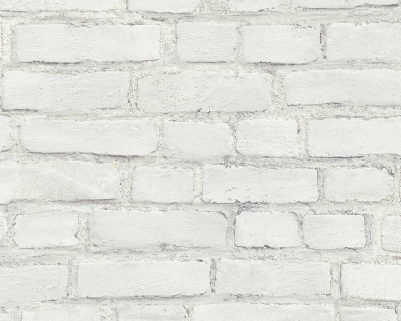media image for Brick Cottage Wallpaper in Stone/White 239