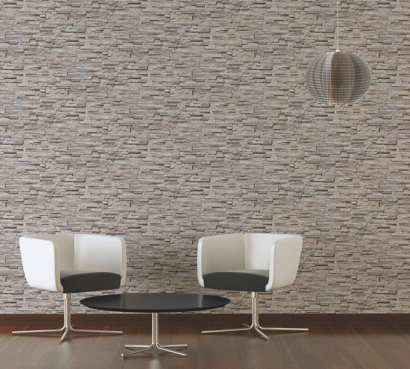 media image for Flat Stone Wallpaper in Beige/Cream 29