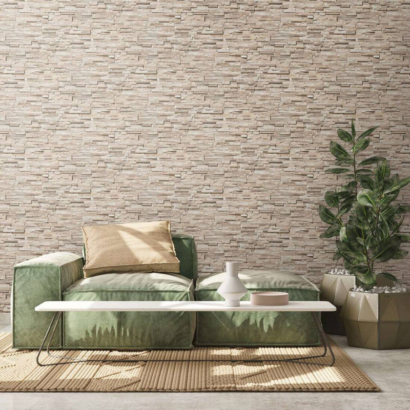 media image for Flat Stone Wallpaper in Beige/Cream 219