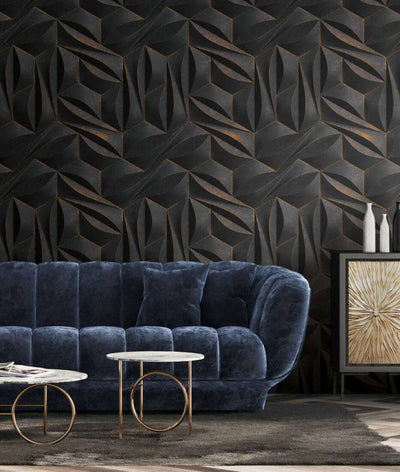 product image for Maha Wall Mural in Black 7