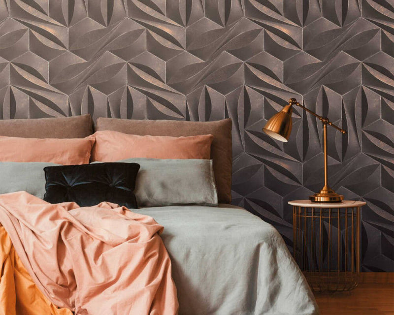 media image for Maha Wall Mural in Grey 253