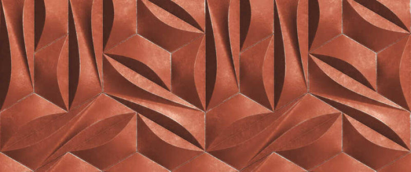 media image for Maha Wall Mural in Terracotta 229