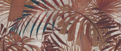 product image for Lea Botanical Wall Mural in Beige/Cream/Red 53