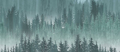 product image for Björn Wall Mural in Blue/Green/Grey 69