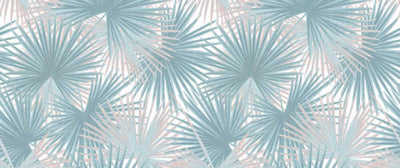 product image for Zoe Botanical Wall Mural in Turquoise/Beige 83