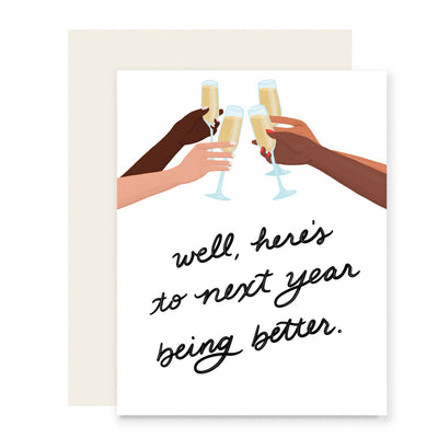 product image of  Well, Heres To Next Year Being Better (Blank Inside) Card 578