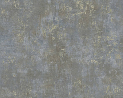 product image of Rust Distressed Wallpaper in Brown/Blue/Gold 596