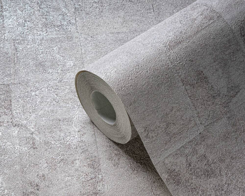 media image for Tile Texture Metallic Effect Wallpaper in Cream/Grey/Silver 268