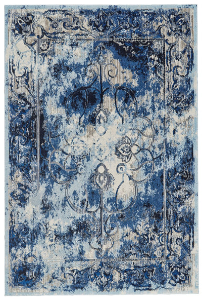 product image of Carini Blue and Ivory Rug by BD Fine Flatshot Image 1 534