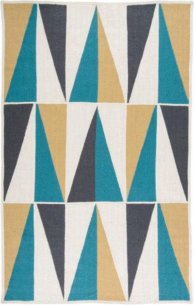 product image of Chole Machine Braided Blue Rug by BD Fine Flatshot Image 1 51