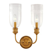 lafayette 2 light wall sconce design by hudson valley 1
