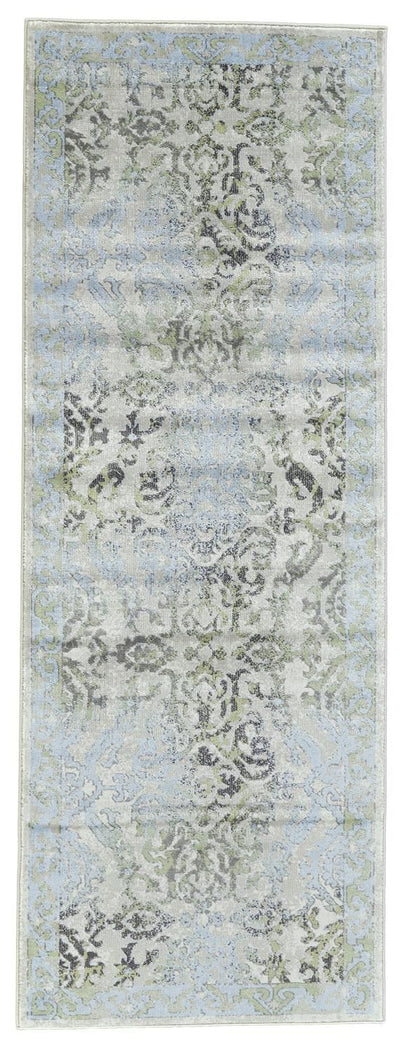 product image for Alessandria Blue and Green Rug by BD Fine Flatshot Image 1 12