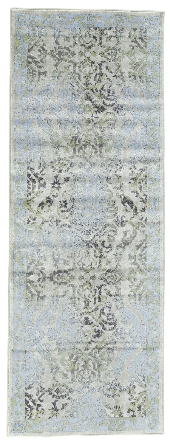 media image for Alessandria Blue and Green Rug by BD Fine Flatshot Image 1 261