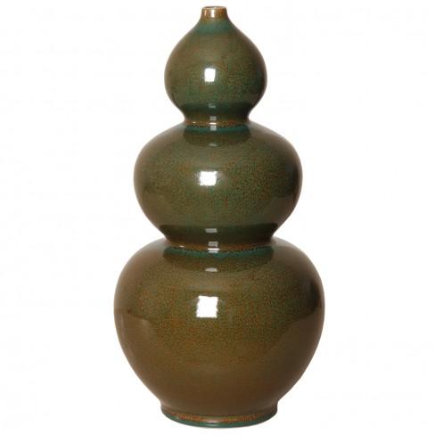 media image for Triple Gourd Vase in Various Colors Flatshot Image 251