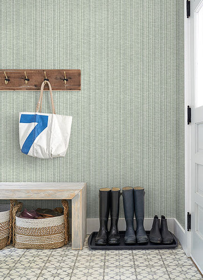 product image for Simon Green Woven Texture Wallpaper from Georgia Collection by Brewster 84