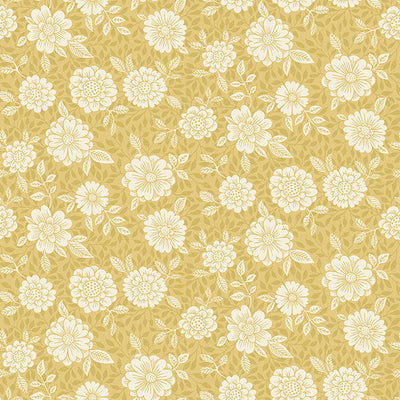 product image of Lizette Mustard Charming Floral Wallpaper 583