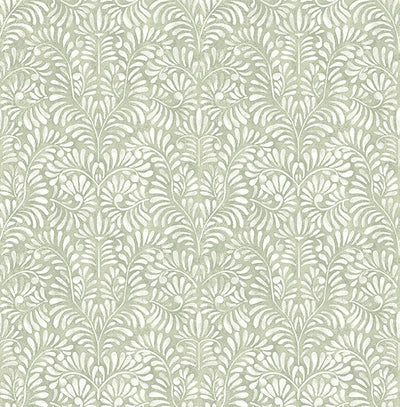 product image of Elma Sage Fiddlehead Wallpaper 593