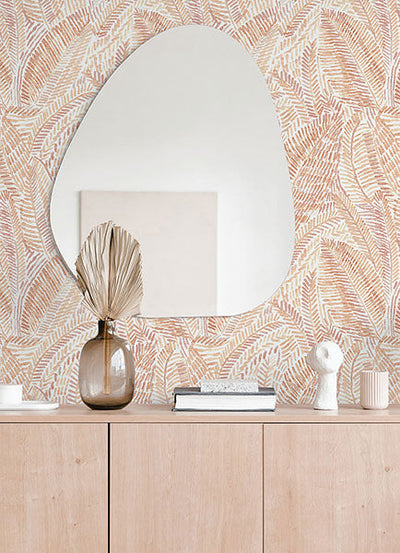 product image for Fildia Orange Botanical Wallpaper 49