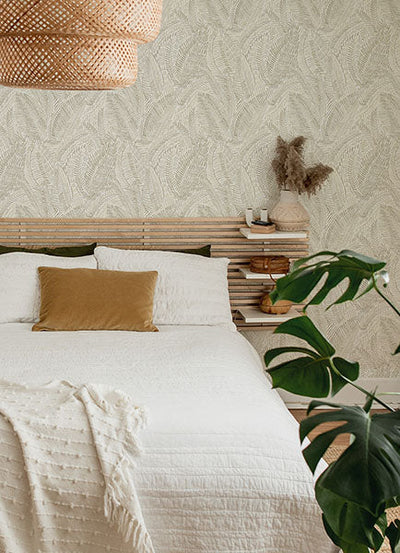 product image for Fildia Taupe Botanical Wallpaper 35