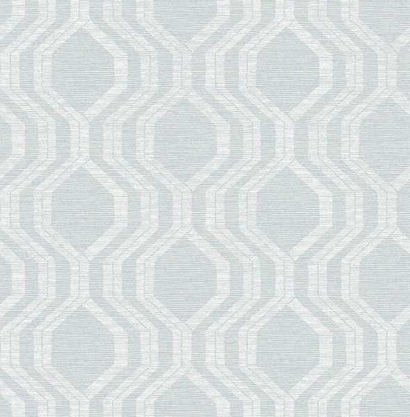 media image for Burton Pewter Modern Ogee Wallpaper 247