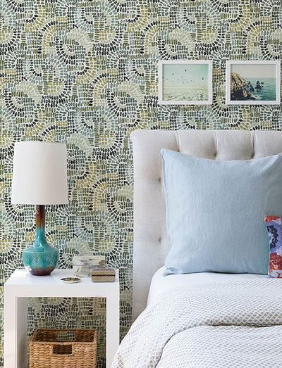 product image for Wanderer Evergreen Mosiac Wallpaper 71