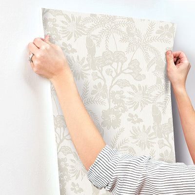 product image for Jacaranda Taupe Tropical Trail Wallpaper 75