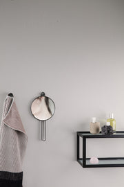 Poise Hand Mirror in Black by Ferm Living