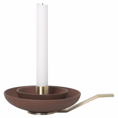 product image of Around Candle Holder in Rust by Ferm Living 52