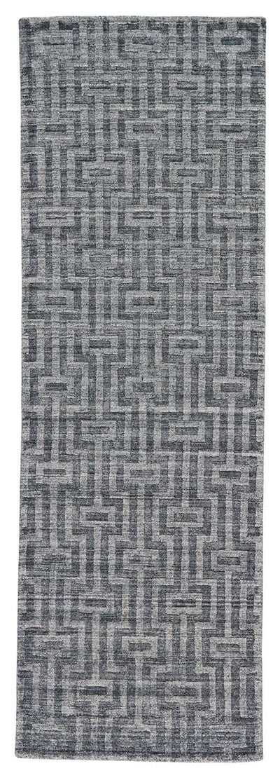 product image for Savona Hand Woven Gray and Silver Rug by BD Fine Flatshot Image 1 49