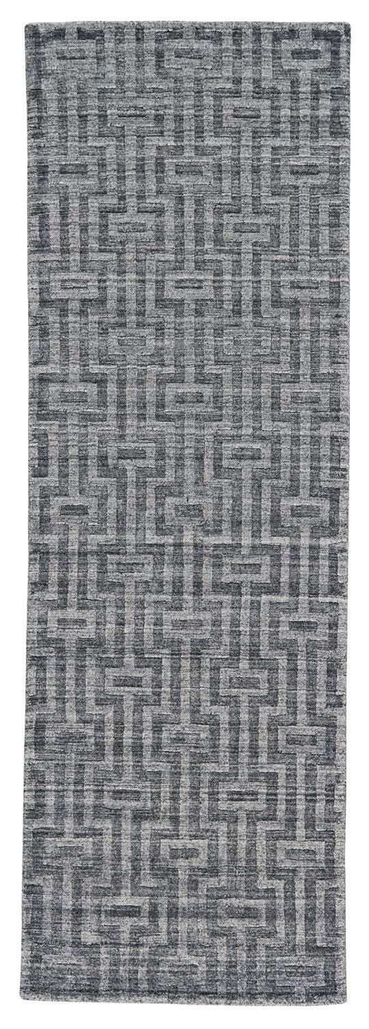 media image for Savona Hand Woven Gray and Silver Rug by BD Fine Flatshot Image 1 231