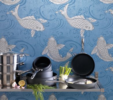 product image for Derwent Wallpaper in gray and brown from the Folia Collection by Osborne & Little 8