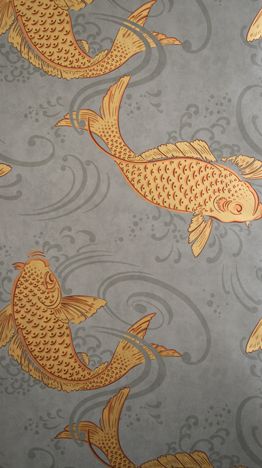 media image for Derwent Wallpaper in gray and brown from the Folia Collection by Osborne & Little 277