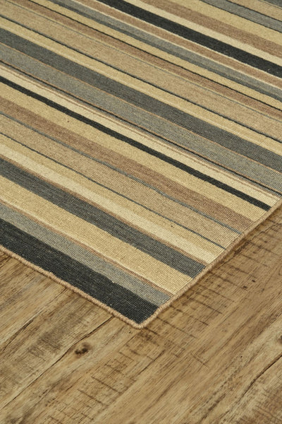 product image for Naida Flatweave Gold and Gray Rug by BD Fine Corner Image 1 24