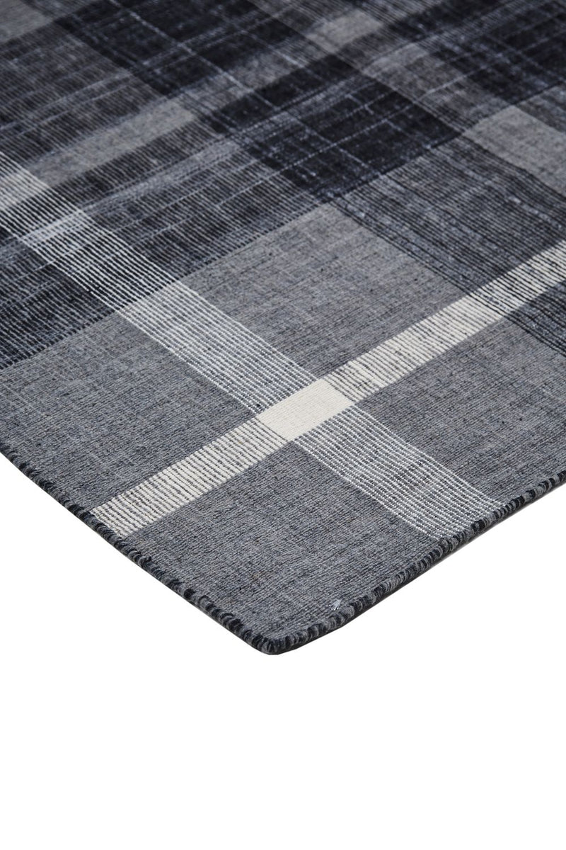 media image for Jens Hand Woven Gray and Black Rug by BD Fine Corner Image 1 251