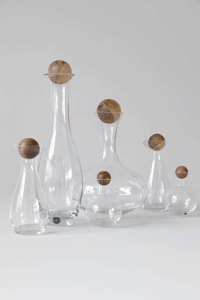 Wine Water Carafe With Oak Stopper Design By Sagaform 4